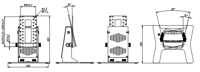 加固顯示器固定底座支架LSM升級(jí)版